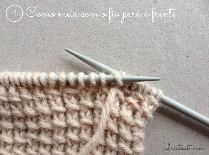 tricot em cachecol