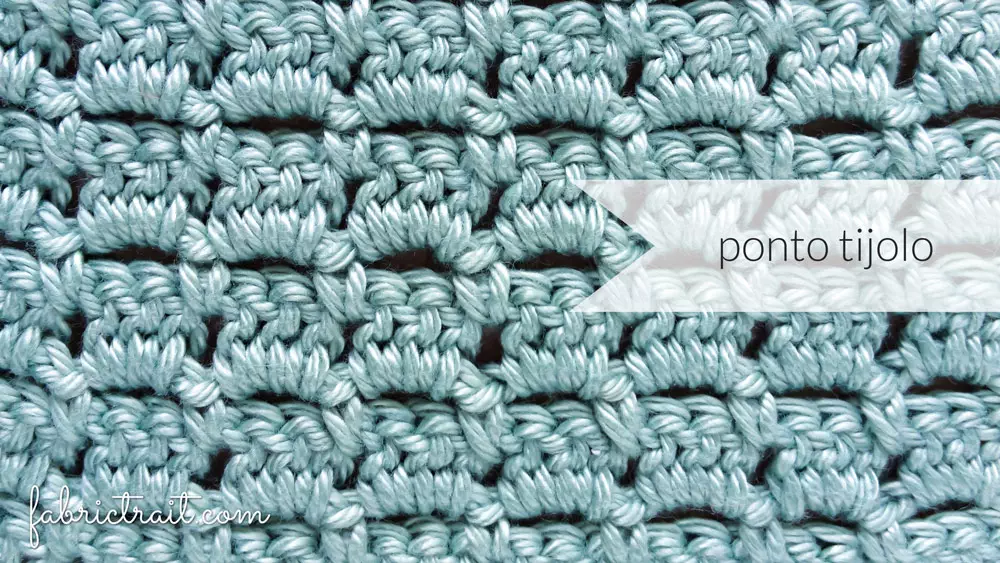 Pontos de Crochet – Ponto Tijolo