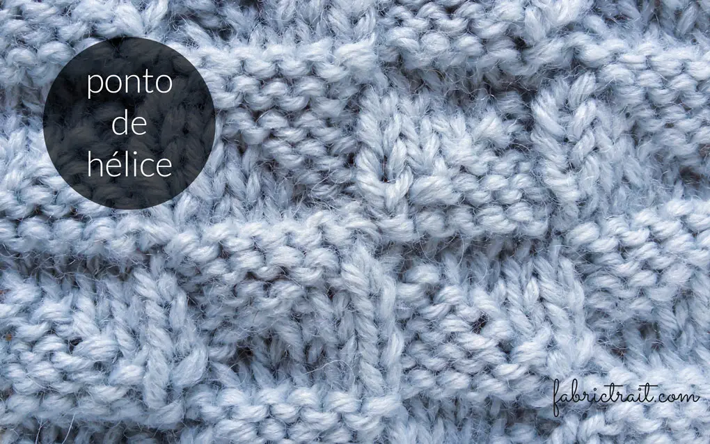 Pontos de Tricot – Ponto de Hélice