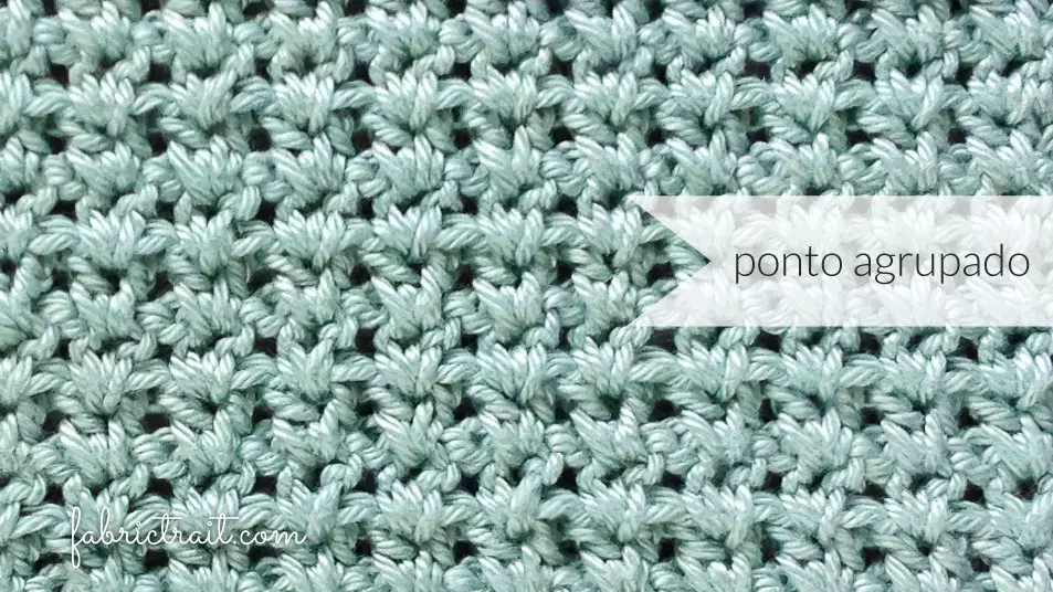 Pontos de Crochet - Ponto Agrupado