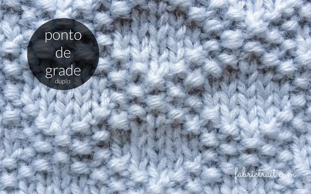 Pontos de Tricot - Ponto de Grade